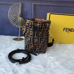 Fendi brown Mon Tresor small bucket bag